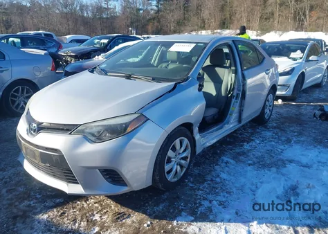 2016 Toyota Corolla Le из США, поврежденный, VIN 2T1BURHE5GC595252